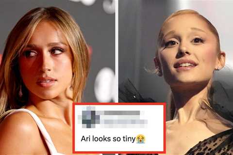 This Photo Of Ariana Grande Next To Tate McRae At The VMAs Is Going Viral Because People Are..