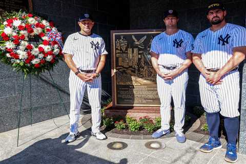 Aaron Boone on  laying wreath on 9/11  monument: ‘Really meaningful’