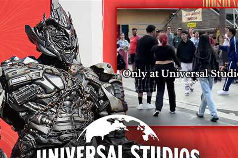 Megatron Encourages Guests to Fight at Universal Studios, on Camera