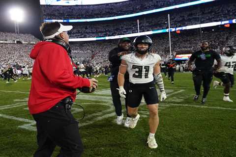 Oregon’s walk-off interception seals stunning double OT win over Penn State