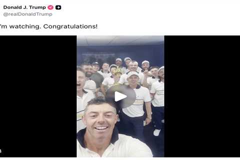 Trump responds to Rory McIlroy, team Europe playfully taunting him following their Ryder Cup victory