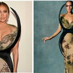 JLO Reunites with Ben Affleck at the “Kiss Of The Spider Woman” Premiere in a Green and Brown..