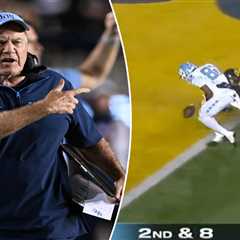Bill Belichick’s disastrous UNC season keeps getting worse with crushing fumble