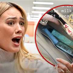 Hilary Duff Shares Crying Selfie After Spilling Coffee Inside Balenciaga Bag