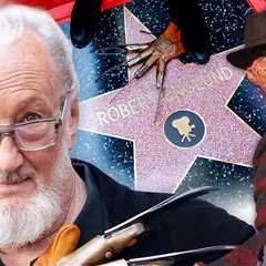 Freddy Krueger Star Robert Englund Brings Claw Glove to Hollywood Star Ceremony