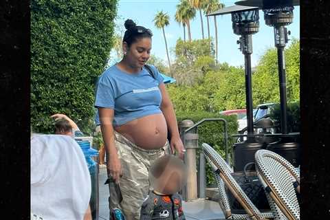 Vanessa Hudgens Shows Off Bare Baby Bump with Husband Cole Tucker