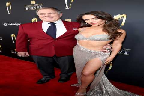 Awkward behind-the-scenes NFL footage of Jordon Hudson and Bill Belichick exposed