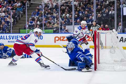 Rangers’ offensive floundering continues in OT loss to Maple Leafs