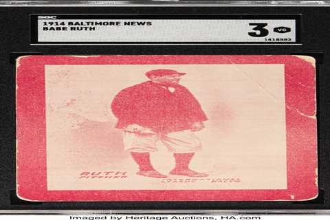 Babe Ruth’s first-ever baseball card, issued in 1914, just sold for over $4M: ‘One of the rarest..