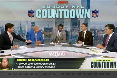 Rex Ryan breaks down in tears on ESPN after news of Nick Mangold’s death at 41