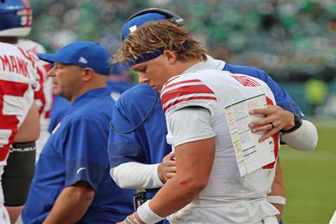 Jaxson Dart having to forge without best Giants buddy Cam Skattebo makes loss all the more painful