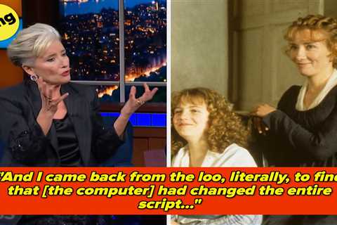 Emma Thompson Shared The Absolute Nightmare Of Losing Her Entire 'Sense And Sensibility' Script To..