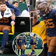 Tucker Kraft knee injury ‘doesn’t look good’ after being carted off as brutal Packers’ day gets..