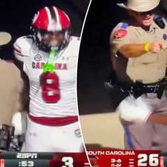 State trooper removed from Texas A&M game after shoving South Carolina players in bizarre scene