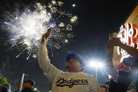 Dodgers World Series win sparks chaos in LA streets — police deploy tear gas after being struck by..