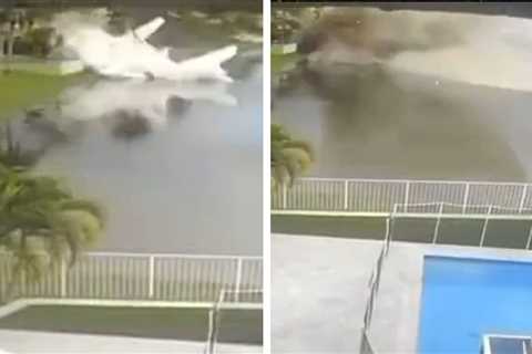 Plane Bringing Hurricane Relief to Jamaica Crashes in Florida, on Video