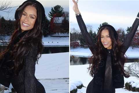 Jilly Anais -- Icy Hot in Form-Fitting Snow Suit