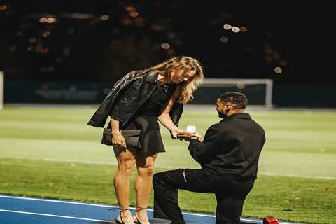 Giants star Darius Slayton engaged to track star girlfriend Anna Hall