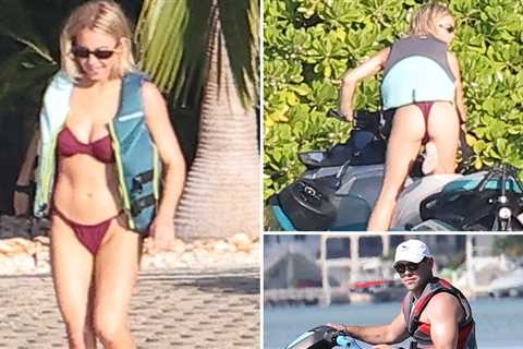 Sydney Sweeney Wears Skimpy Bikini, Rides Jet Skis With Scooter Braun
