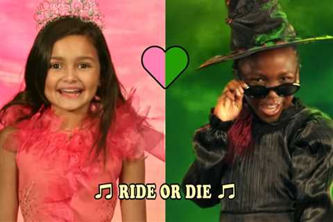 ‘Kind of a Bop’: Watch Ariana Grande & Cynthia Erivo’s ‘Wicked’ Mini-Me’s Adorably Re-Create Viral..