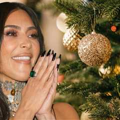 Kim Kardashian Shares Sexy Christmas Photo Shoot