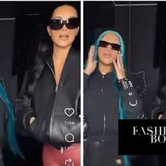 Kim Kardashian and North West Performed a TikTok in Black Balenciaga Looks