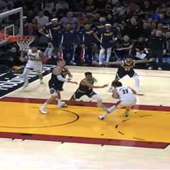 Nuggets’ Nikola Jokic crumbles to ground with scary-looking knee injury