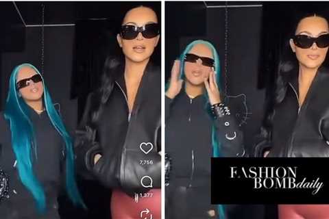 Kim Kardashian and North West Performed a TikTok in Black Balenciaga Looks