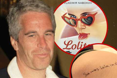 Creepy New Epstein Photos Feature 'Lolita' Quotes Written on Female's Body
