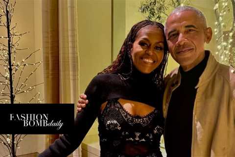 You ask, We answer: Michelle Obama Stuns in a Vintage Alexander McQueen Silk Embroidered Dress..