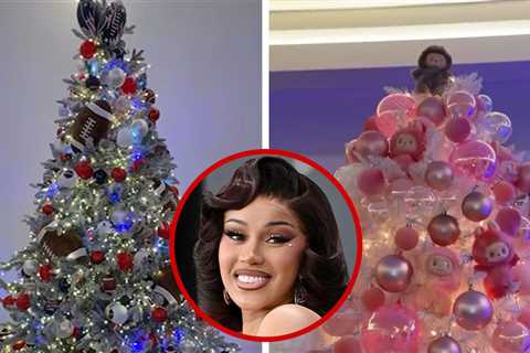 Cardi B Shows Off Christmas Trees, Different Designs For Each Child