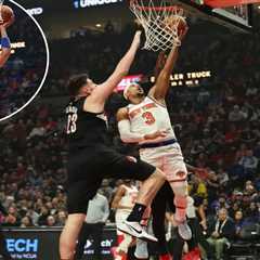 Josh Hart sparks Knicks by Trail Blazers in return with Karl-Anthony Towns glued to bench