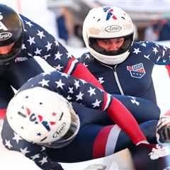 Terrifying moment for US bobsled team as three crash out of cart