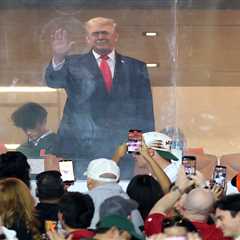 Trump cheered by CFP national championship game crowd during national anthem at Indiana-Miami clash