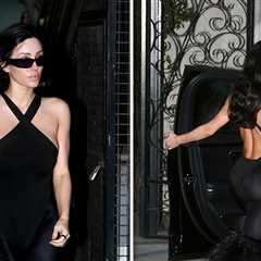 Bianca Censori Steps Out Solo in Skin-Tight Black Look