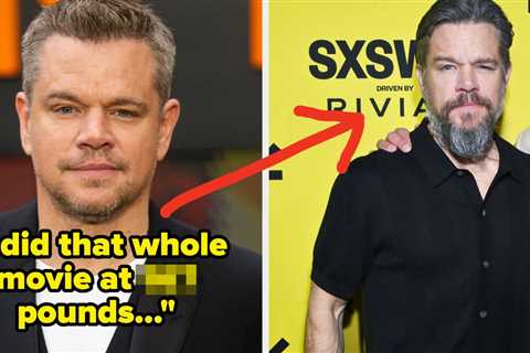 After His Transformation Pictures Went Viral, Matt Damon Revealed That He Got Down To His High..