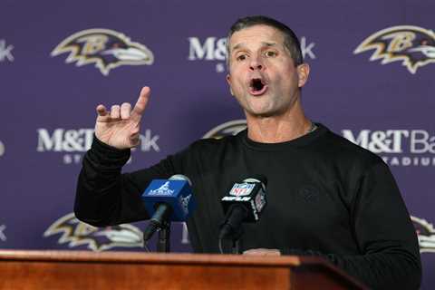 Giants bring John Harbaugh to town today — ‘don’t let him out of building’ in play