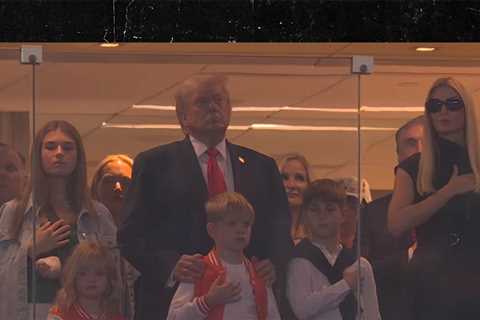 President Trump Cheered At Miami vs. Indiana Championship Game