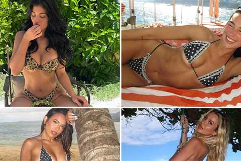 Sexy Stars Slip Into Itsy Bitsy Polka Dot Bikinis ... Polka Dot Day!