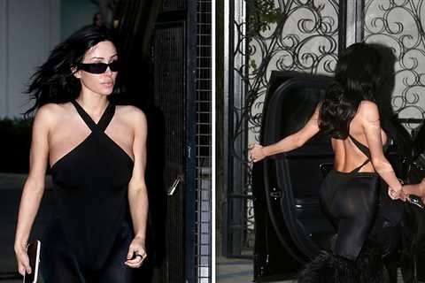 Bianca Censori Steps Out Solo in Skin-Tight Black Look