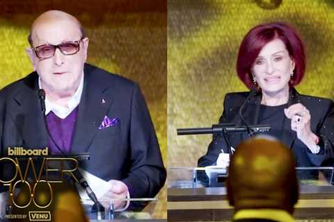 Sharon Osbourne Accepts the Visionary Award From Clive Davis & Michelle Anthony | Billboard Power..