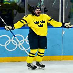 Mika Zibanejad’s Olympic high moment short-lived in Sweden’s crushing loss