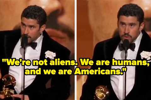 After Trump Tried To Say He Was Sowing Hatred, Bad Bunny Made A Powerful Statement At The Grammys