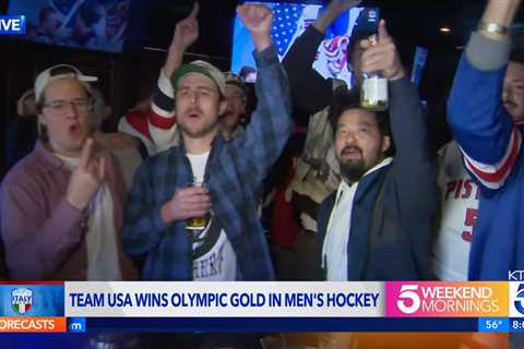 Californians hit the bars before breakfast to cheer on US Olympic hockey team: ‘Freaking out’