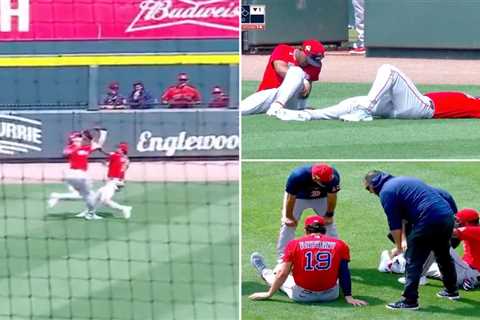 Red Sox’s stud outfielders in scary crash during spring training game