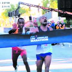 LA Marathon finishes stir emotions of runners, others for different reasons