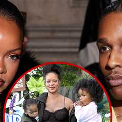 Rihanna Was at Home With Her 3 Kids During Shooting: Source