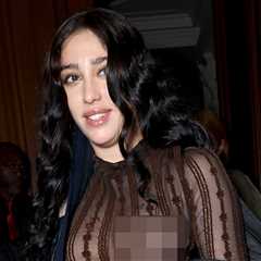 Madonna's Daughter Lourdes Flaunts Boobs in Sheer Black Dress