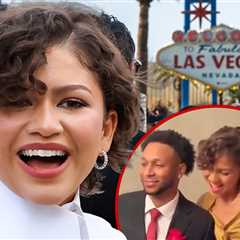 Zendaya Serves As Official Witness at Wedding to Promote New Movie