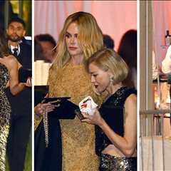 Hailey Bieber, Naomi Watts & More Chowing Down at Vanity Fair Oscar Party